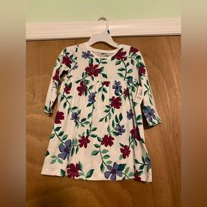 Old Navy Baby/Toddler Girls Fit & Flare Dress- White Floral- size 18-24 Month